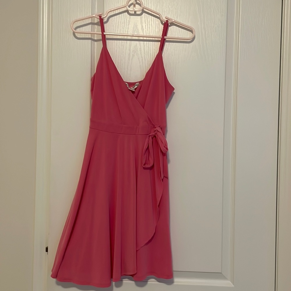 Pink mini dress